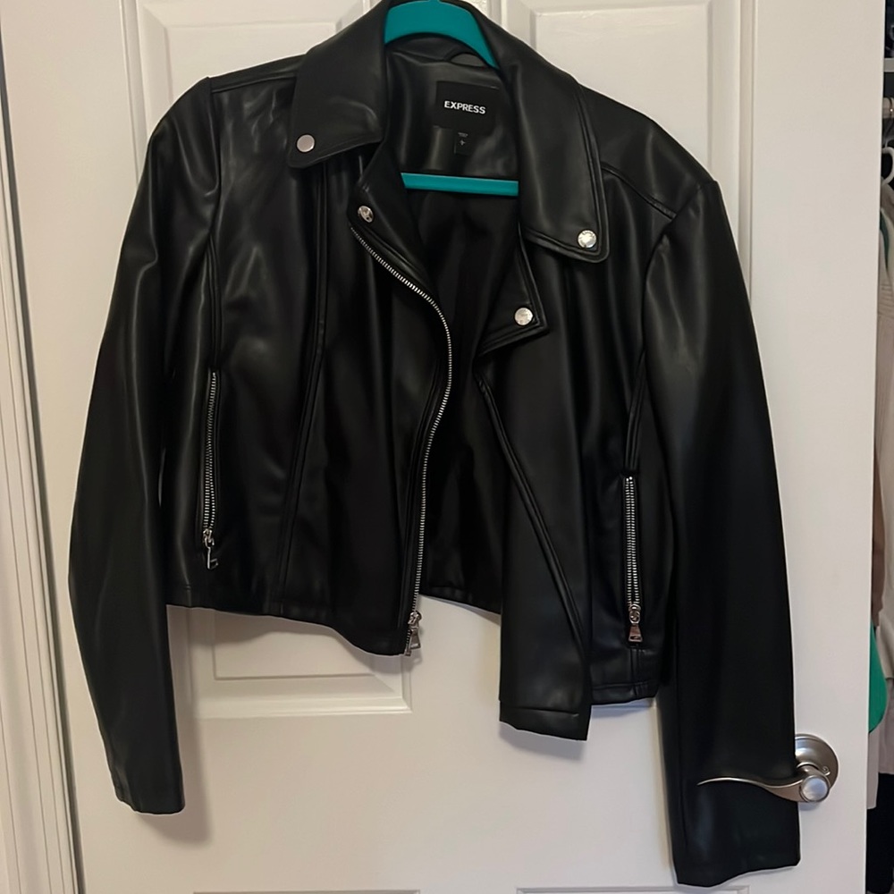 Express Black Leather Jacket